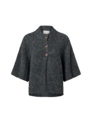Neo Noir Kardigan z zawartością wełny - Benuta Fluffy Kobiety szary, 40. Szare kardigany damskie Neo Noir, bez wzorów, z wełny, eleganckie, bez kołnierzyka. Za 329.95 zł.