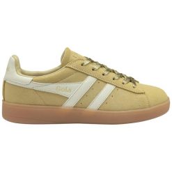 Damskie zamszowe buty sportowe Gola Aztec. Białe obuwie sportowe damskie Gola, bez wzorów, z zamszu, bez zapięcia. Za 423.00 zł.