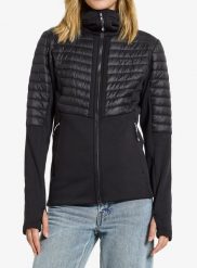 Kurtka hybrydowa damska Didriksons Annema Full Zip 6. Czarne kurtki sportowe damskie Didriksons, bez wzorów, z materiału, bez ramiączek, bez kaptura, trekkingowe. Za 603.95 zł.