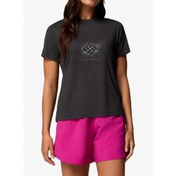 Koszulka damska Columbia Parsons Point S/S Graphic Tee. Czarne bluzki damskie Columbia, s, bez wzorów, sportowe, bez kołnierzyka, bez ramiączek. Za 170.49 zł.