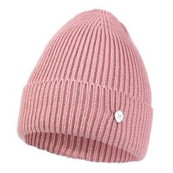 Różowa Czapka Damska Moraj. Czerwone czapki damskie Moraj, bez wzorów. Za 39.99 zł.