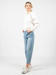 Pepe Jeans Bluza "Esther" | PL581254 | Esther | Kobieta | Kremowy. Białe bluzy damskie Pepe Jeans, s, bez wzorów, z bawełny, bez ramiączek, bez kaptura. W wyprzedaży za 199.00 zł.
