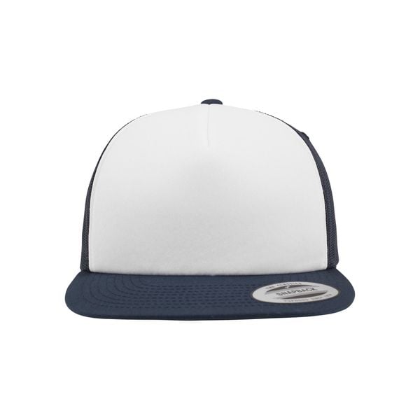 Czapka Flexfit foam with white front. Białe czapki damskie FLEXFIT, bez wzorów, z poliesteru. Za 86.50 zł.