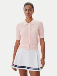 Guess Kardigan V6RR02 Z4652 Różowy Regular Fit. Czerwone kardigany damskie Guess, xxs, z aplikacjami, z wiskozy, bez kołnierzyka. Za 399.99 zł.