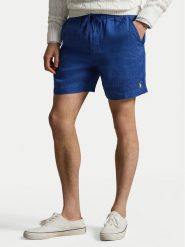 Polo Ralph Lauren Szorty materiałowe 710P08205502 Niebieski Regular Fit. Niebieskie szorty męskie Polo Ralph Lauren, bez wzorów, ze lnu. Za 729.99 zł.