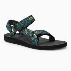 Sandały damskie Teva Original Universal Wildflower. Czarne sandały damskie Teva, bez wzorów, bez obcasa, bez zapięcia. Za 179.99 zł.