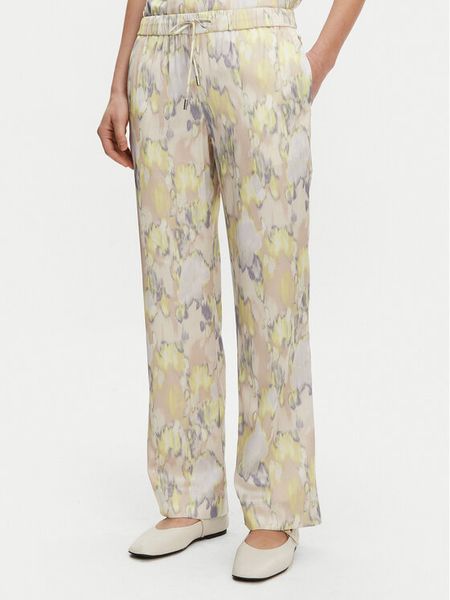 Calvin Klein Spodnie materiałowe K20K208425 Kolorowy Regular Fit. Spodnie materiałowe damskie Calvin Klein, bez wzorów, z materiału. Za 489.99 zł.