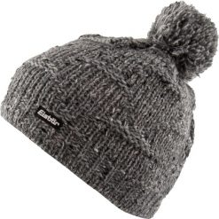 Czapka Eisbär Wm Netta Pompon damska — ciepła, 48 cm. Szare czapki damskie Eisbar, na zimę, bez wzorów, z materiału, eleganckie. Za 145.99 zł.