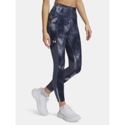 Legginsy Damskie Treningowe Długie Under Armour Bieganie,Siłownia. Szare legginsy damskie Under Armour, bez wzorów. Za 269.99 zł.