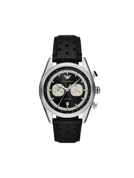 Emporio Armani Zegarek Racer AR11635 Czarny. Czarne zegarki męskie Emporio Armani, bez wzorów. Za 1,259.00 zł.