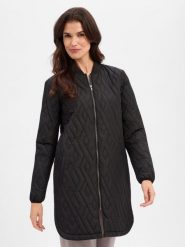 Soyaconcept® Płaszcz pikowany Kobiety czarny, XXL. Czarne płaszcze damskie xxl, bez wzorów, eleganckie, bez kołnierzyka, bez kaptura. Za 449.95 zł.