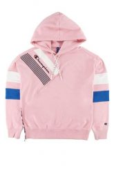 Bluza dresowa damska Champion Sweatshirt HD. Czerwone bluzy damskie Champion, l, z aplikacjami, z bawełny, bez ramiączek, z kapturem. Za 172.49 zł.