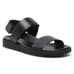 Sandały Geox. Czarne sandały męskie Geox, bez wzorów, bez zapięcia. Za 249.99 zł.