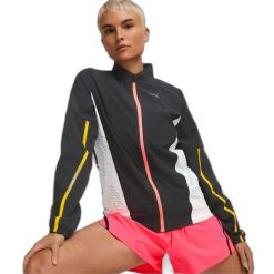 Damska tkana kurtka wodoodporna Puma Ultraweave. Białe kurtki sportowe damskie Puma, l, bez wzorów, z materiału, bez ramiączek, bez kaptura, do biegania. Za 289.99 zł.