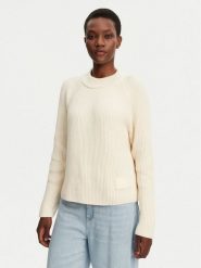 AMI Paris Sweter FKS024.KN0031 Écru Regular Fit. Swetry nierozpinane damskie AMI PARIS, xs, bez wzorów, z bawełny, bez kołnierzyka, bez ramiączek. Za 1,749.00 zł.