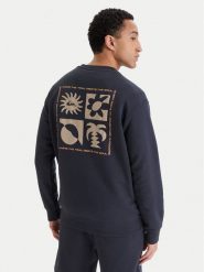 Quiksilver Bluza Salt Water EQYFT05196 Granatowy Regular Fit. Niebieskie bluzy męskie Quiksilver, m, bez wzorów, z bawełny, bez ramiączek, bez kaptura. Za 279.99 zł.