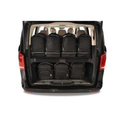 Torby Do Bagażnika Mercedes-Benz V Long 2015+ 7Szt Kjust. Czarne torby podróżne damskie KJUST, bez wzorów. Za 2,010.00 zł.