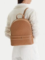 Beverly Hills Polo Club Plecak EO-BHPC-L-014-09 Brązowy. Brązowe plecaki damskie Beverly Hills Polo Club, bez wzorów, z materiału. Za 299.99 zł.