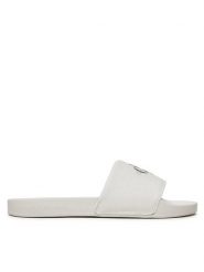 Calvin Klein Jeans Klapki YW0YW01835 Biały. Białe klapki damskie Calvin Klein Jeans, bez wzorów, z jeansu, bez obcasa, bez zapięcia. Za 179.99 zł.