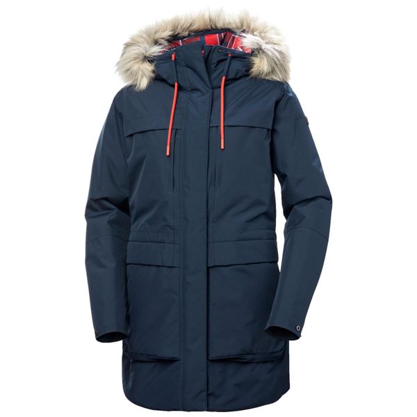 Parka dla kobiet Helly Hansen Coastal. Niebieskie parki damskie Helly Hansen, na zimę, m, bez wzorów, z syntetyku, bez kaptura. Za 869.99 zł.