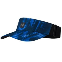 Czapka z daszkiem dla dorosłych Buff Go Visor. Niebieskie czapki damskie Buff, bez wzorów, z bawełny, sportowe. Za 104.99 zł.