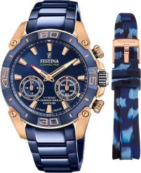 Zegarek Festina Zegarek męski Festina F20549-1 niebieski. Niebieskie zegarki męskie Festina, bez wzorów. Za 1,733.00 zł.