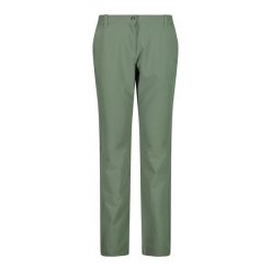 Spodnie damskie turystyczne CMP 34T5006. Zielone spodnie materiałowe damskie CMP, na lato, bez wzorów, sportowe, trekkingowe. W wyprzedaży za 188.99 zł.