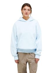 Bluza Peak Performance damska Original Stomp Hood niebieska - S. Niebieskie bluzy damskie Peak Performance, s, bez wzorów, z bawełny, eleganckie, bez ramiączek, z kapturem. Za 529.00 zł.