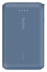 Belkin 10 000 mAh 20W wbudowany kabel USB-C niebieski. Niebieskie powerbanki . Za 90.90 zł.