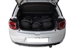 Torby Do Bagażnika Citroen Ds3 Hatchback 2009-2016 3Szt Kjust. Czarne torby podróżne damskie KJUST, bez wzorów, z kauczuku. Za 761.00 zł.