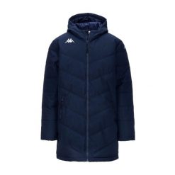 Kurtka puchowa Kappa Giambolo. Niebieskie kurtki męskie Kappa, na zimę, m, bez wzorów, z materiału, bez kaptura. Za 473.00 zł.