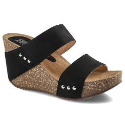 Czarne Klapki Damskie Simen Modne Buty Na Lato. Czarne klapki damskie Simen, na lato, bez wzorów, bez obcasa, na koturnie, bez zapięcia. Za 239.00 zł.