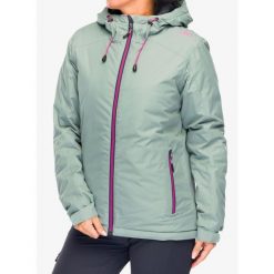 Kurtka ocieplana damska CMP Jacket Fix Hood Teemo. Zielone kurtki sportowe damskie CMP, bez wzorów, bez ramiączek, bez kaptura, trekkingowe. Za 328.99 zł.