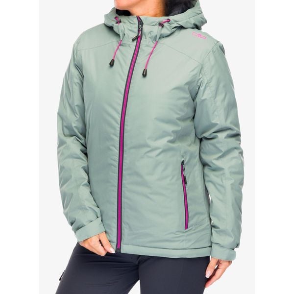 Kurtka ocieplana damska CMP Jacket Fix Hood Teemo. Zielone kurtki sportowe damskie CMP, bez wzorów, bez ramiączek, bez kaptura, trekkingowe. Za 324.99 zł.