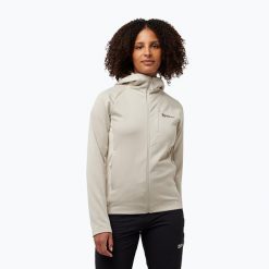 Bluza polarowa damska Jack Wolfskin Alpgrat. Szare bluzy damskie Jack Wolfskin, bez wzorów, z polaru, bez ramiączek, bez kaptura. Za 489.99 zł.