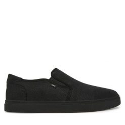 Tenisówki Toms. Czarne trampki męskie Toms, bez wzorów, bez zapięcia. Za 189.99 zł.