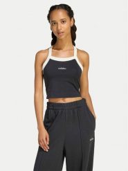 Adidas Top Seasonal Essentials Colorpop KC3936 Czarny Slim Fit. Czarne topy damskie Adidas, s, bez wzorów, z bawełny, bez kołnierzyka, bez ramiączek. Za 109.99 zł.