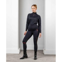 Damskie legginsy jeździeckie o średniej przyczepności eaSt Reggings® R1. Czarne legginsy damskie EAST, bez wzorów, z elastanu. Za 559.10 zł.