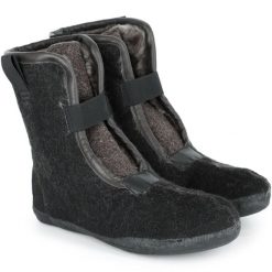 But wewnętrzny MEINDL Nordkap. Czarne buty zimowe męskie MEINDL, bez wzorów, bez obcasa, bez zapięcia. Za 599.90 zł.