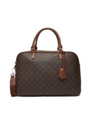 Nine West Torba na laptopa CEO-NEBRASKA-LDA78172 Brązowy. Brązowe torby na laptopa damskie Nine West, bez wzorów, z materiału. Za 289.99 zł.