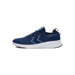 Buty do biegania dla dorosłych Hummel Flow Seamless. Niebieskie buty sportowe męskie Hummel, bez wzorów, bez zapięcia, do biegania. W wyprzedaży za 143.95 zł.