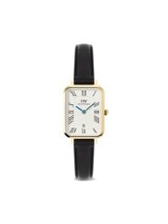 Daniel Wellington Zegarek Quadro Roman Numerals Date DW00100865 Czarny. Czarne, analogowe zegarki damskie Daniel Wellington. Za 709.99 zł.