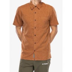 Koszula turystyczna męska Royal Robbins Hempline S/S. Brązowe koszule męskie ROYAL ROBBINS, m, bez wzorów, casualowe, bez kołnierzyka, bez ramiączek. Za 281.99 zł.