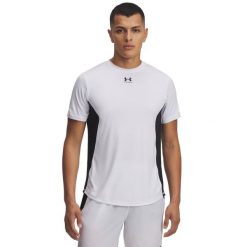 Koszulka Under Armour Challenger Pro. Białe koszulki sportowe męskie Under Armour, bez wzorów, bez ramiączek, na fitness i siłownię. Za 175.65 zł.
