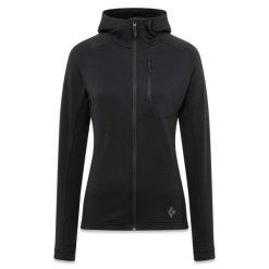 Bluza damska z kapturem Black Diamond Coefficient. Czarne bluzy damskie Black Diamond, na zimę, xs, bez wzorów, sportowe, bez ramiączek, z kapturem. Za 679.00 zł.