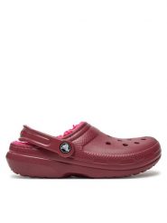 Crocs Klapki Classic Lined Clog 203591 Bordowy. Czerwone klapki damskie Crocs, bez wzorów, z tworzywa sztucznego, bez obcasa, bez zapięcia. Za 229.99 zł.