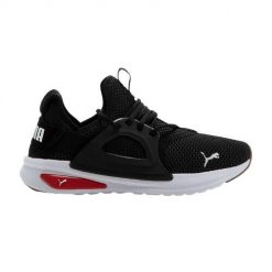 Buty do chodzenia męskie Puma Softride Enzo. Czarne buty sportowe męskie Puma, bez wzorów, z gumy, bez zapięcia, trekkingowe. Za 381.00 zł.