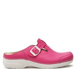 Klapki Nursing Care. Czerwone klapki damskie Nursing Care, bez wzorów, bez obcasa, bez zapięcia. Za 319.99 zł.