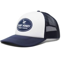 Czapka Trucker - Pikowana / Rozmiar uniwersalny (Granatowy). Niebieskie czapki damskie SURF MONKEY, z aplikacjami, z poliesteru, sportowe. Za 159.95 zł.