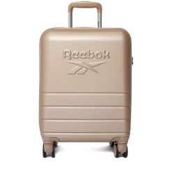 Walizka kabinowa Reebok. Brązowe walizki damskie Reebok, bez wzorów. Za 259.99 zł.